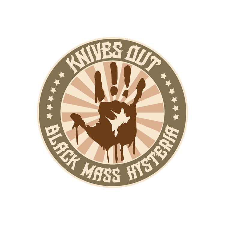 Knives Out! "Handprint" Stickers & Decals