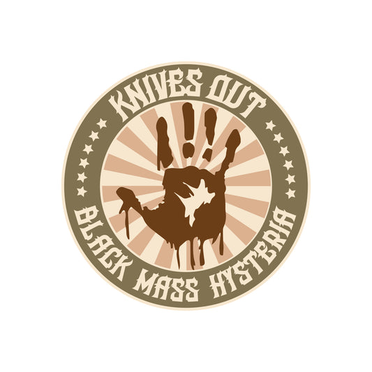 Knives Out! "Handprint" Stickers & Decals
