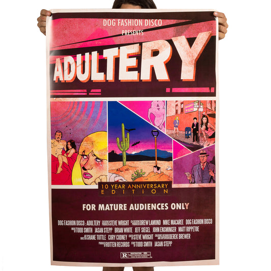 Dog Fashion Disco "Adultery 10 Year Anniversay" Poster